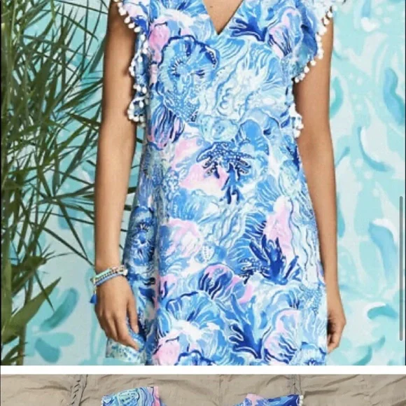 Lilly Pulitzer Astara Linen Dress with Pom-Poms - Picture 6 of 15